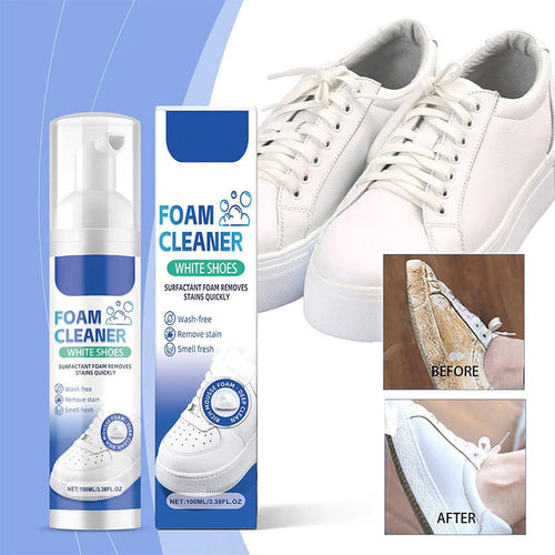 No-Rinse Shoe Cleaner - Powerful Stain Removal, Instantly Restores Like New