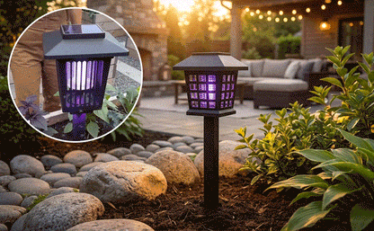 Eco-Friendly - 2-in-1 Solar Powered Mosquito Zapper & Garden Stake Light