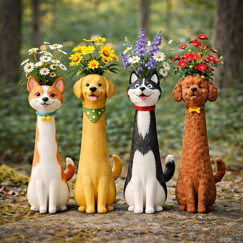 🔥Last Day 50% OFF - 🐶🐱Handcrafted Quirky Dog And Cat Vase
