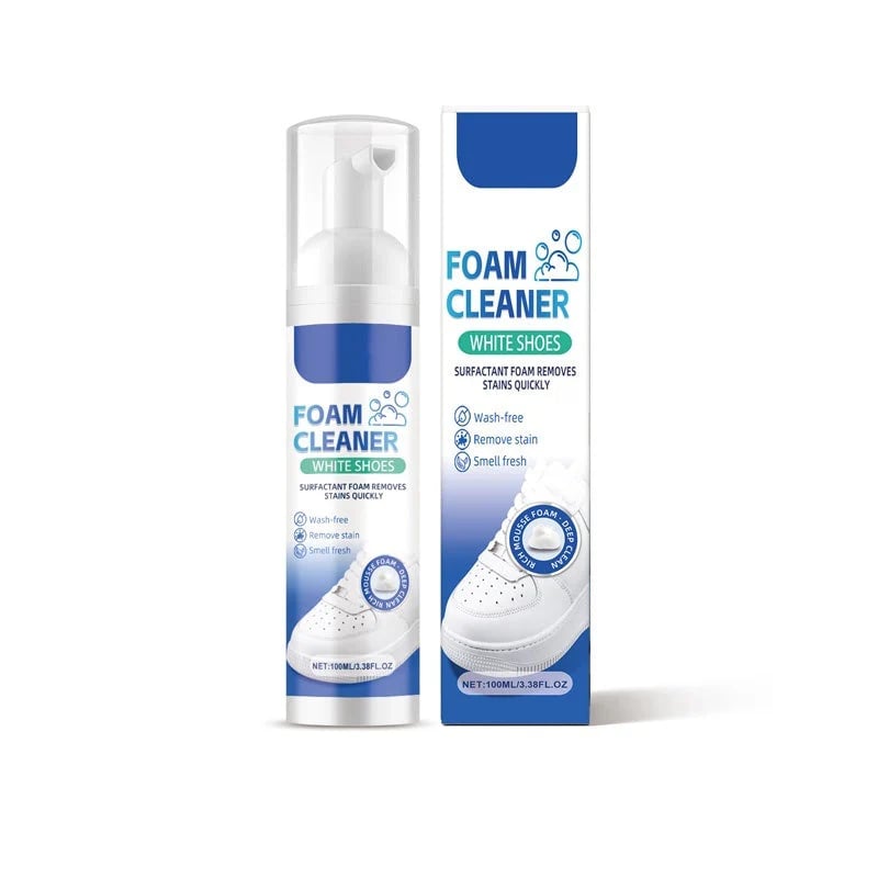 No-Rinse Shoe Cleaner - Powerful Stain Removal, Instantly Restores Like New