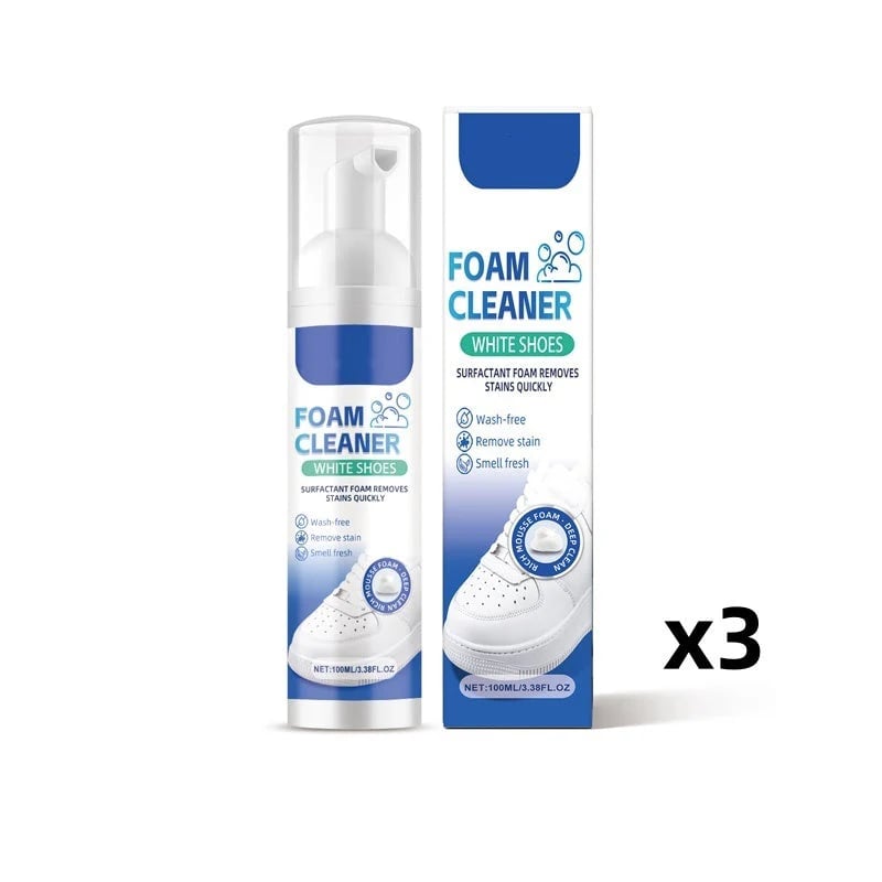 No-Rinse Shoe Cleaner - Powerful Stain Removal, Instantly Restores Like New