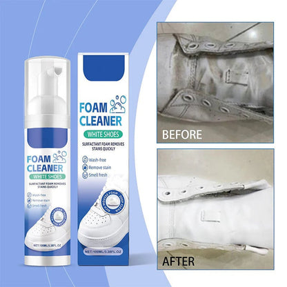 No-Rinse Shoe Cleaner - Powerful Stain Removal, Instantly Restores Like New