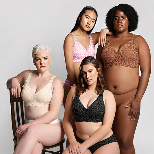🏆LAST DAY SALE BUY 1 GET 1 FREE🔥Super Firming Leopard Print Jelly Bra | Women Wirefree Bras 👍No More Sagging Breasts