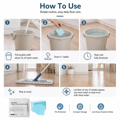 🔥LAST DAY 50% OFF -100-Piece Multi-Surface Floor Cleaning Tablets