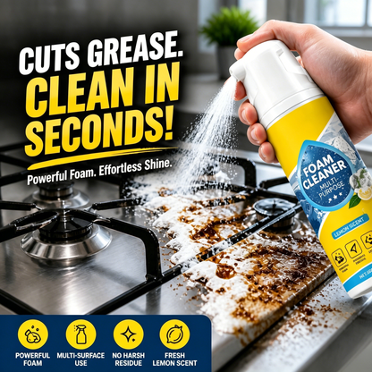 🧼Powerful Multi-Purpose Foam Cleaner — Safe for leather, fabric, carpet & interior surfaces. ✨