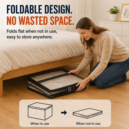 🔥LAST DAY 50% OFF - 📦Large Heavy-Duty Thick Plastic Clear Storage Bag for Clothes, Moving & Storage